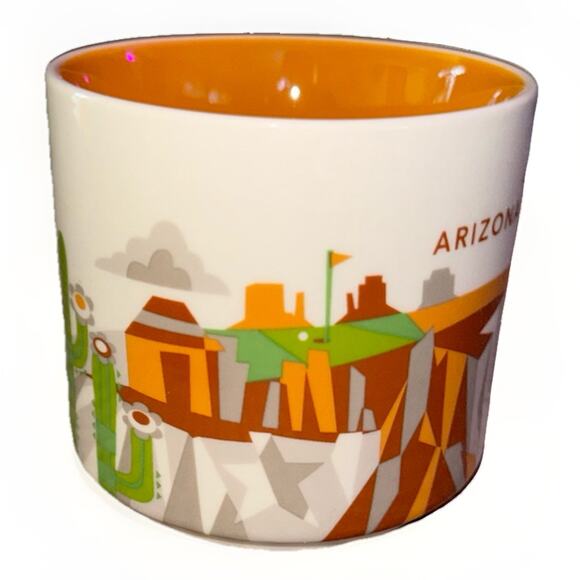 NEW Starbucks Arizona State 2013 You Are Here 14 Oz Coffee Tea Mug Cup Collector - Picture 2 of 5